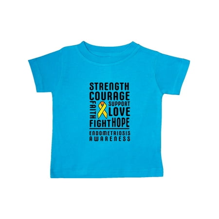 Inktastic Endometriosis Awareness Strength Courage and Support with Yellow Ribbon Gift Baby Boy or Baby Girl T-Shirt
Inktastic Endometriosis Awareness Strength Courage and Support with Yellow Ribbon Gift Baby Boy or Baby Girl T-Shirt