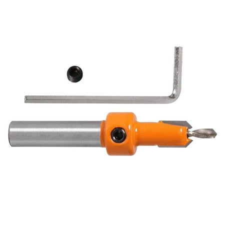 8mm Shank Countersink Woodworking Chamfer Counter Bits - Orange 3.5mmX8mm