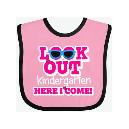 Inktastic Look out Kindergarten Here I Come Gift Baby Girl Bib