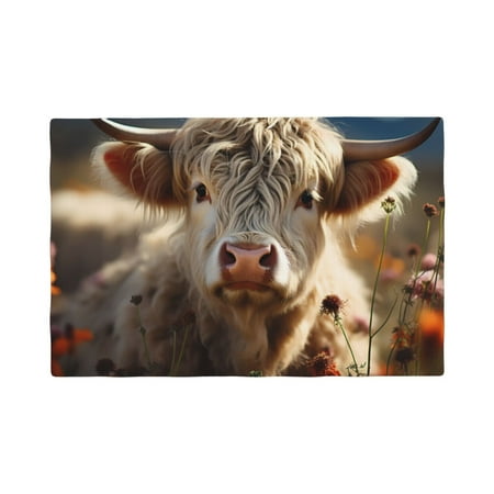 Table Placemats Set of 4 - Adorable Flower Field Cow 12x18 In Faux Linen Double Heat Resistant Place Mats Cloth Indoor/Outdoor Placemats Washable Table Mats for Dining Kitchen Party
Table Placemats Set of 4 - Adorable Flower Field Cow 12x18 In Faux Linen Double Heat Resistant Place Mats Cloth Indoor/Outdoor Placemats Washable Table Mats for Dining Kitchen Party
