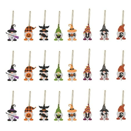 ZPAQI Halloween Wooden Gnome Pendant 24pcs/set Home Festival Party Front Door Window
ZPAQI Halloween Wooden Gnome Pendant 24pcs/set Home Festival Party Front Door Window