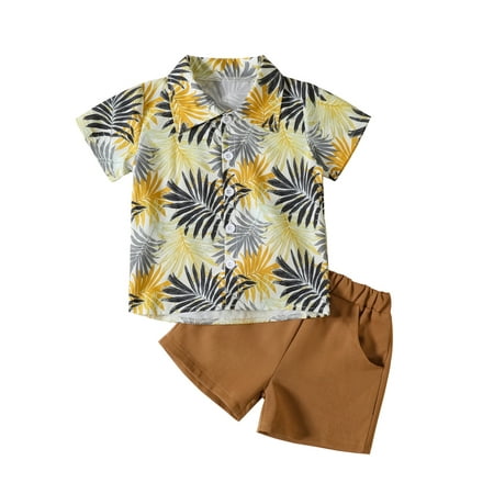 aturustex Toddler Boys 12M 18M 24M 3T 4T 5T Shorts Set Short Sleeve Coconut Tree Print Shirt with Elastic Waist Shorts 2Pcs
aturustex Toddler Boys 12M 18M 24M 3T 4T 5T Shorts Set Short Sleeve Coconut Tree Print Shirt with Elastic Waist Shorts 2Pcs