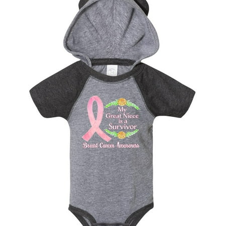 Inktastic My Great Niece is a Survivor Breast Cancer Awareness Gift Baby Boy or Baby Girl Bodysuit
Inktastic My Great Niece is a Survivor Breast Cancer Awareness Gift Baby Boy or Baby Girl Bodysuit