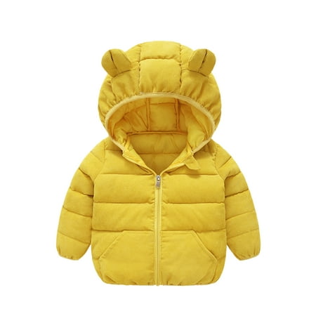 EHTMSAK Children Boy Girl Hooded Ears Jackets Toddler Baby Fleece Long Sleeve Outerwear Fall Winter Zip Up Coat Yellow 1Y-5Y 120
EHTMSAK Children Boy Girl Hooded Ears Jackets Toddler Baby Fleece Long Sleeve Outerwear Fall Winter Zip Up Coat Yellow 1Y-5Y 120