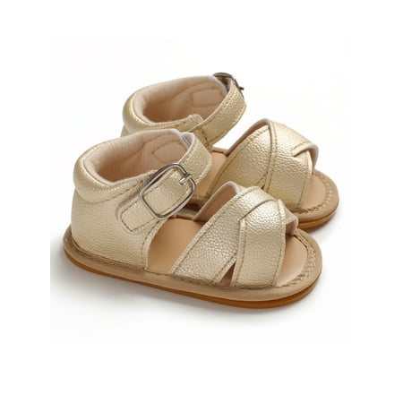 

Livingsenburg Newborn Infant Baby Girls Sandals Prewalker Non-Slip Shoes