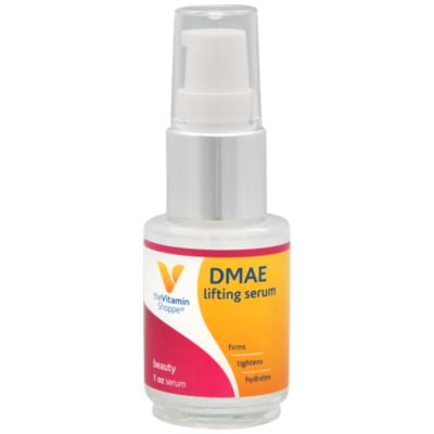 The vitamin Shoppe DMAE Booster Serum, Lifting Serum to Firm, Tighten Hydrate Skin, Aloe Vera Crème Beauty Supplement (1 Ounce Serum)