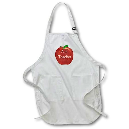 3dRose Painted Red Apple A Plus Teacher - Full Length Apron 24 by 30-inch White With Pockets
3dRose Painted Red Apple A Plus Teacher - Full Length Apron 24 by 30-inch White With Pockets