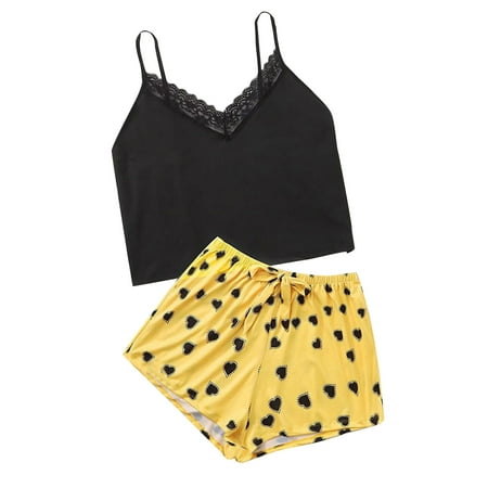 Women Fashion Printed Sexy Pajama Shorts Pjs 2PCS Set Nightshirt Sleepshirt Nightgown
Women Fashion Printed Sexy Pajama Shorts Pjs 2PCS Set Nightshirt Sleepshirt Nightgown