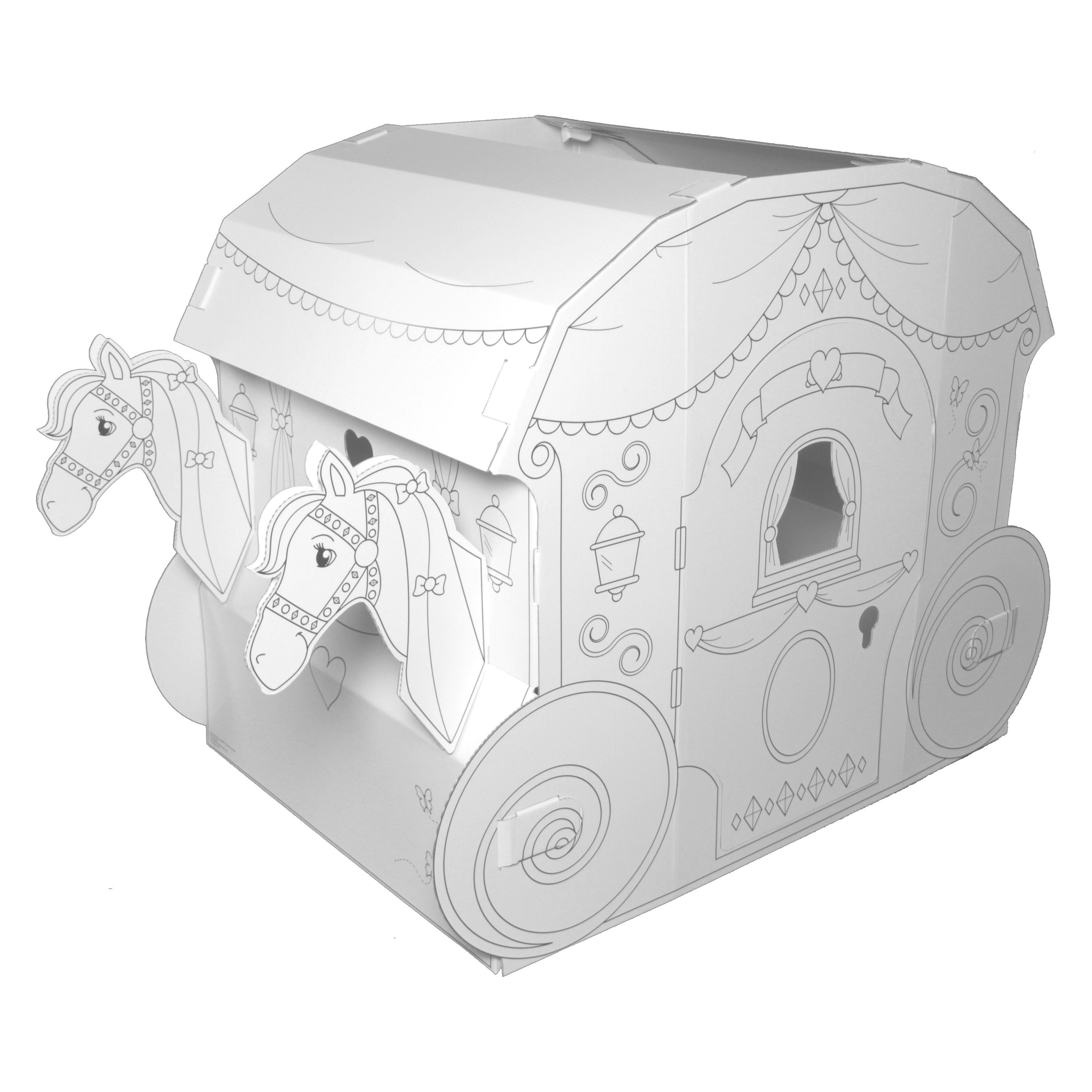 Easy Playhouse Crafty Cottage Cardboard Playhouse