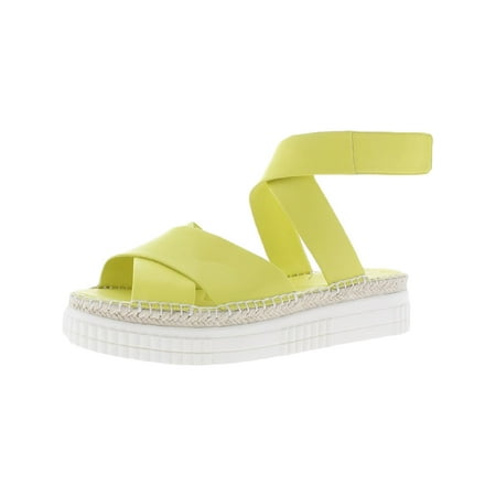 Franco Sarto Womens Brock Leather Slingback Flatform Sandals