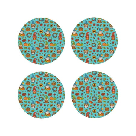 Lukts fall cute gnome Pumpkin Print Leather Drinks Coasters Set of 4 Suitable or Drinks Furniture Protection and Easy Clean up-Round Shape
Lukts fall cute gnome Pumpkin Print Leather Drinks Coasters Set of 4 Suitable or Drinks Furniture Protection and Easy Clean up-Round Shape