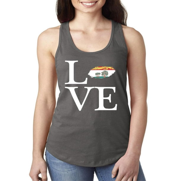 Love Canada Prince Edward Island Women Tops Next Level Racerback Tank Top