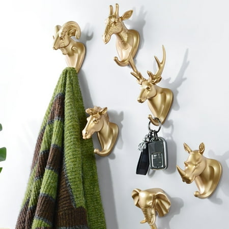 riaocot Wall-mounted Puch-free Anti-slip Wall Hook Animal Head Hook Clothes Hat Towel Key Hanger Wall Decoration
riaocot Wall-mounted Puch-free Anti-slip Wall Hook Animal Head Hook Clothes Hat Towel Key Hanger Wall Decoration