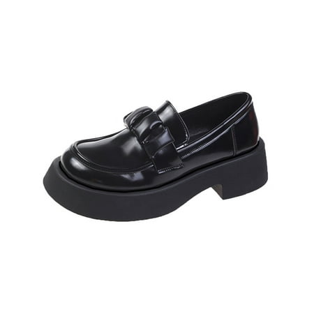 Daeful Ladies Casual Shoes Slip On Loafers Platform Leather Shoe Non-slip Fashion Flats School Mary Jane Black 4.5
Daeful Ladies Casual Shoes Slip On Loafers Platform Leather Shoe Non-slip Fashion Flats School Mary Jane Black 4.5