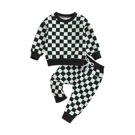JYYYBF Toddler Kids Girls Boys Spring Fall Winter Outfit Plaid Long Sleeve Crew Neck Pullover Top Sweatpants 2Pcs Clothes Set
JYYYBF Toddler Kids Girls Boys Spring Fall Winter Outfit Plaid Long Sleeve Crew Neck Pullover Top Sweatpants 2Pcs Clothes Set