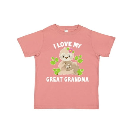 Inktastic Cute Sloth I Love My Great Grandma with Green Leaves Gift Toddler Boy or Toddler Girl T-Shirt
Inktastic Cute Sloth I Love My Great Grandma with Green Leaves Gift Toddler Boy or Toddler Girl T-Shirt