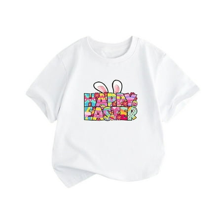 Summer New Children s Clothing Europe and The United States Style Girls Short Sleeve T Shirt Easter Bunny and Letter Printing Round Neck Children T Shirt Baby Girl Blouse Kids Birthday Shirt Athletic
Summer New Children s Clothing Europe and The United States Style Girls Short Sleeve T Shirt Easter Bunny and Letter Printing Round Neck Children T Shirt Baby Girl Blouse Kids Birthday Shirt Athletic