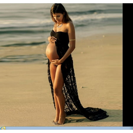 COUTEXYI Pregnant Women Front Split Long Maxi Maternity Dress Gown Photo Photography Prop
COUTEXYI Pregnant Women Front Split Long Maxi Maternity Dress Gown Photo Photography Prop