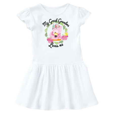 Inktastic Baby Flamingo My Great Grandma Loves Me with Flower Wreath Gift Toddler Girl Dress
Inktastic Baby Flamingo My Great Grandma Loves Me with Flower Wreath Gift Toddler Girl Dress