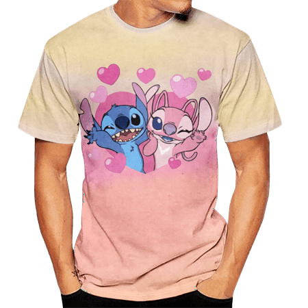 Cartoon T Shirt for Women Men Lilo & Stitch Print Relaxed-Fit Casual Short Sleeve O-Neck Street T Shirt for Women Men Boys Girls
Cartoon T Shirt for Women Men Lilo & Stitch Print Relaxed-Fit Casual Short Sleeve O-Neck Street T Shirt for Women Men Boys Girls