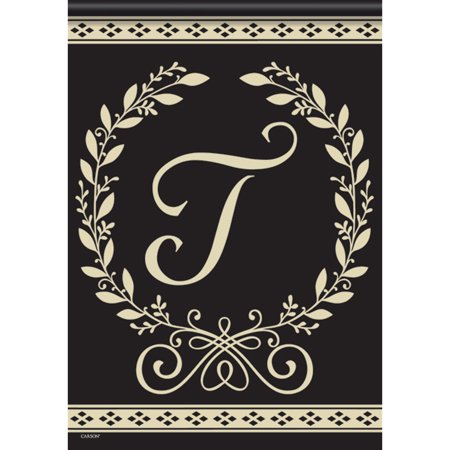 Carson Garden Flag - Classic Fern Monogram T