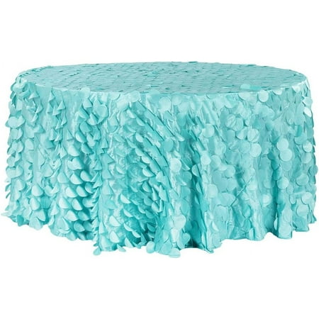 1 Pc Petal Circle Taffeta Round 120 Tablecloth - Light Turquoise For Wedding Or Event Decor
1 Pc Petal Circle Taffeta Round 120 Tablecloth - Light Turquoise For Wedding Or Event Decor