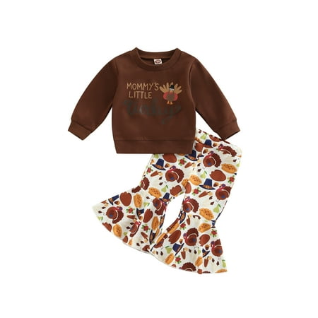 Toddler Baby Girls Thanksgiving Outfit Turkey Letter Long Sleeve Tops Leaf Pumpkin Print Flare Pant
Toddler Baby Girls Thanksgiving Outfit Turkey Letter Long Sleeve Tops Leaf Pumpkin Print Flare Pant