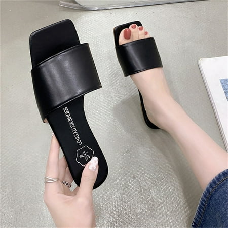 uikmnh Slippers for Women Womens Shoes Summer Color Rhinestones Outer Wear Sandals Square Toe Flat Slippers Black 8
uikmnh Slippers for Women Womens Shoes Summer Color Rhinestones Outer Wear Sandals Square Toe Flat Slippers Black 8