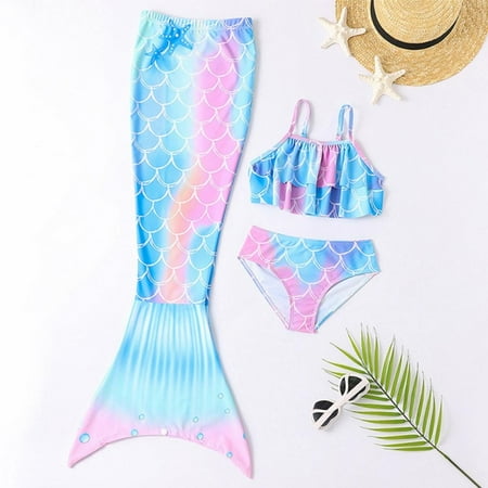 SYNPOS Mermaid for Swimming Girls Swimsuit Princess Bikini Set Bathing Suit Swimmable Costume 1-14 Years
SYNPOS Mermaid for Swimming Girls Swimsuit Princess Bikini Set Bathing Suit Swimmable Costume 1-14 Years