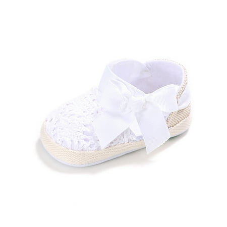 Ritualay Baby Girls Crib Shoes Prewalker Flats First Walker Princess Shoe Breathable Lightweight Party Wedding Soft Sole White 6C
Ritualay Baby Girls Crib Shoes Prewalker Flats First Walker Princess Shoe Breathable Lightweight Party Wedding Soft Sole White 6C