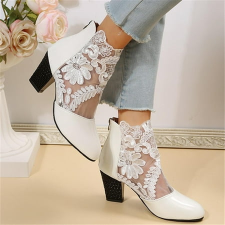 Sawvnm Women s Solid Shoes Mid Heel Casual Sandals Flowers Zipper Breathable High Heel Boots Great Gifts for Less White US:6.5
Sawvnm Women s Solid Shoes Mid Heel Casual Sandals Flowers Zipper Breathable High Heel Boots Great Gifts for Less White US:6.5