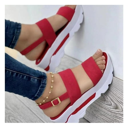 IKemiter Summer Sandals for Women Solid-Color Thick Bottom Sandals Non-Slip Comfortable Beach Shoes for Shopping Dating
IKemiter Summer Sandals for Women Solid-Color Thick Bottom Sandals Non-Slip Comfortable Beach Shoes for Shopping Dating