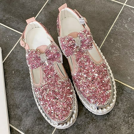 Fjofpr Shoes Women Casual Shoe Rhinestones Bowknot Thick-Soled Flats Slip-on Loafers Slippers Hot
Fjofpr Shoes Women Casual Shoe Rhinestones Bowknot Thick-Soled Flats Slip-on Loafers Slippers Hot