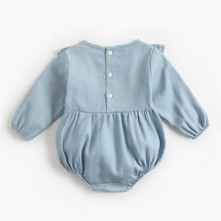Gubotare Baby Bodysuit Long Sleeve Bodysuit Baby Boy Baby Girl Clothes Romper Ruffle Sleeve Long Sleeve Sweatshirt One Piece Pullover Fall Winter Jumpsuit Light Blue 18-24 Months
Gubotare Baby Bodysuit Long Sleeve Bodysuit Baby Boy Baby Girl Clothes Romper Ruffle Sleeve Long Sleeve Sweatshirt One Piece Pullover Fall Winter Jumpsuit Light Blue 18-24 Months