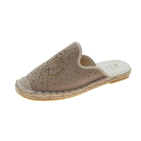 Aueoeo Baotou Half Slippers Women Wear Flat Shoesand Foot Wears Lazy Casual Slippers
Aueoeo Baotou Half Slippers Women Wear Flat Shoesand Foot Wears Lazy Casual Slippers