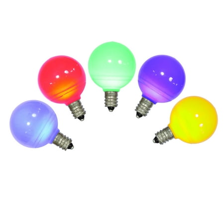 Vickerman G40 Multi Ceramic LED Nickel Base Bulb E12 .96Watts 120Volt Dimmable Red Blue Green Yellow Purple 25 Bulbs per Pack
Vickerman G40 Multi Ceramic LED Nickel Base Bulb E12 .96Watts 120Volt Dimmable Red Blue Green Yellow Purple 25 Bulbs per Pack