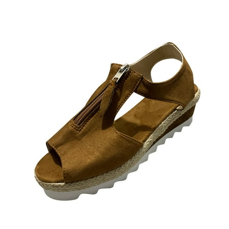 Kukoosong Summer Platform Sandals 2023 Summer Fish Mouth Wedge Sandals Plus Size Womens Shoes Platform Shoes Beach Sandals for Women Khaki 36
Kukoosong Summer Platform Sandals 2023 Summer Fish Mouth Wedge Sandals Plus Size Womens Shoes Platform Shoes Beach Sandals for Women Khaki 36