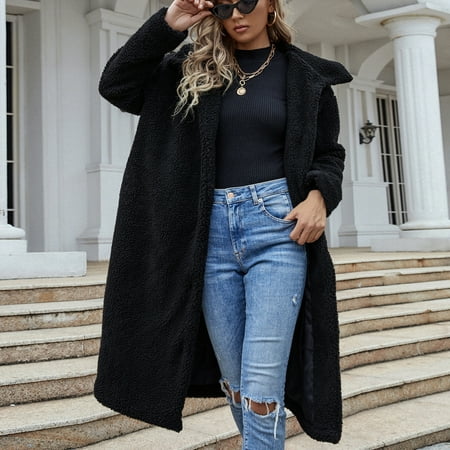 Inkach Womens Ladies Warm Faux Fur Furry Coat Jacket Winter Turn Down Collar Solid Outerwear
Inkach Womens Ladies Warm Faux Fur Furry Coat Jacket Winter Turn Down Collar Solid Outerwear