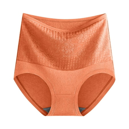 Underwear Women Women s High Waisted Cotton Underwear Soft Breathable Panties Stretch Briefs Regular(L Orange)
Underwear Women Women s High Waisted Cotton Underwear Soft Breathable Panties Stretch Briefs Regular(L Orange)