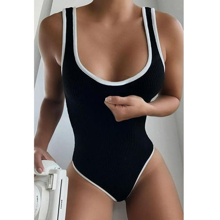 ertutuyi underwear women sleeveless solid rib knit lingerie bodysuit jumpsuit
ertutuyi underwear women sleeveless solid rib knit lingerie bodysuit jumpsuit