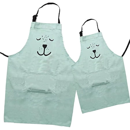 2 Pack Cotton Blend Parent and Child Apron Creative Artist Apron with Pockets Great Helper in Daily Life Matching for Adult and Kid Cooking Baking Painting Gardening Mommy and Me Matching Set
2 Pack Cotton Blend Parent and Child Apron Creative Artist Apron with Pockets Great Helper in Daily Life Matching for Adult and Kid Cooking Baking Painting Gardening Mommy and Me Matching Set