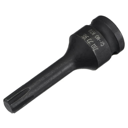Uxcell 0.31 Impact Ribe Bit Socket 3/8 Square Drive 60mm Length Metric Sizes
