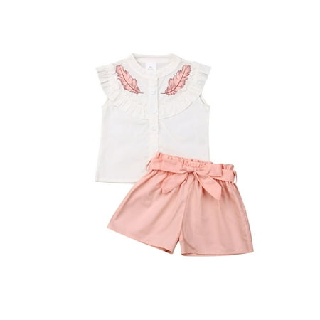 TheFound Toddler Kids Baby Girls Summer Button Tops Shirt Short Pants Outfits Set Clothes
TheFound Toddler Kids Baby Girls Summer Button Tops Shirt Short Pants Outfits Set Clothes