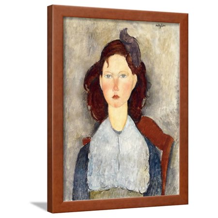 Seated Girl (Fillette Assise), 1918 Framed Print Wall Art By Amadeo Modigliani