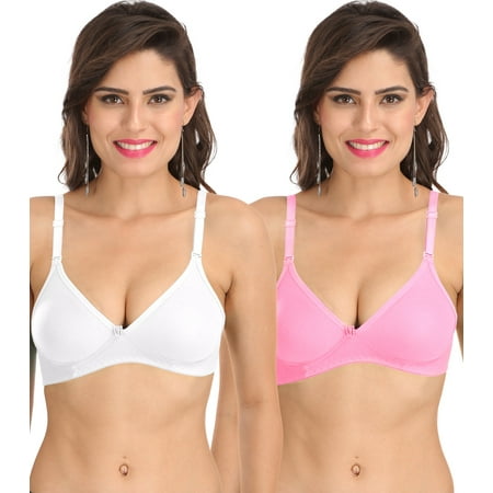 Ossirrio Women s Everyday Non Padded Non Wired 3/4th Coverage T-Shirt Bra with Free Transparent Strap Pink White
Ossirrio Women s Everyday Non Padded Non Wired 3/4th Coverage T-Shirt Bra with Free Transparent Strap Pink White