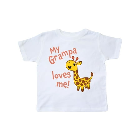 Inktastic My Grampa Loves me- cute giraffe Gift Toddler Boy or Toddler Girl T-Shirt
Inktastic My Grampa Loves me- cute giraffe Gift Toddler Boy or Toddler Girl T-Shirt