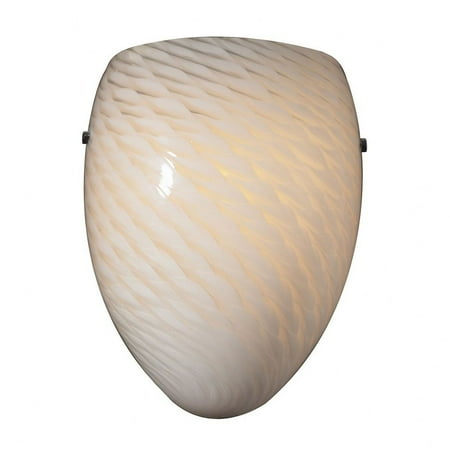 1-Light Sconce in Satin Nickel with White Swirl Glass with White Swirl Glass Made Of Glass-Metal Coastal Wall Sconce Satin Nickel Finish with White
1-Light Sconce in Satin Nickel with White Swirl Glass with White Swirl Glass Made Of Glass-Metal Coastal Wall Sconce Satin Nickel Finish with White
