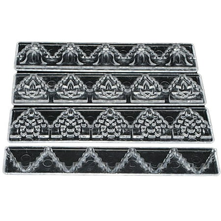Grebest 4Pcs/Set Fondant Cake Lace Mold Cutter Sugarcraft Paste DIY Mold Decorating Tool
Grebest 4Pcs/Set Fondant Cake Lace Mold Cutter Sugarcraft Paste DIY Mold Decorating Tool