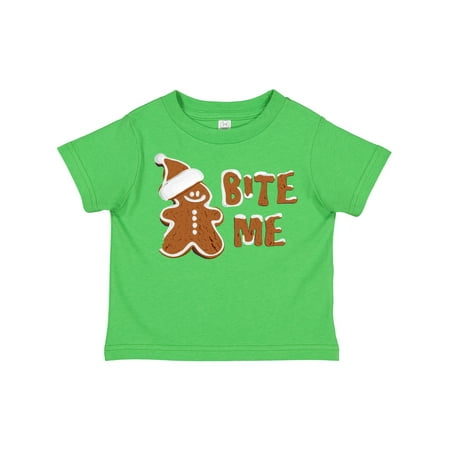 Inktastic Bite Me Gingerbread Gift Toddler Boy or Toddler Girl T-Shirt