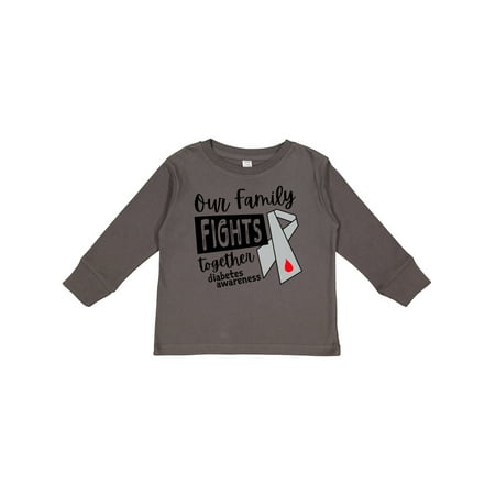 Inktastic Our Family Fights Together Diabetes Awareness Gray Ribbon Gift Toddler Boy or Toddler Girl Long Sleeve T-Shirt 
Inktastic Our Family Fights Together Diabetes Awareness Gray Ribbon Gift Toddler Boy or Toddler Girl Long Sleeve T-Shirt